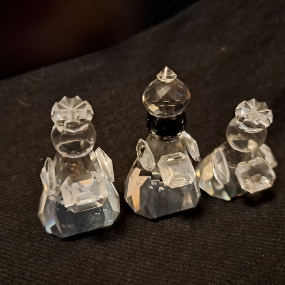 Vintage Swarovski 3 Wiseman Nativity set Christmas in box with C0A excellent - Picture 3 of 5